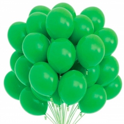 Bolsa 100 globos color verde