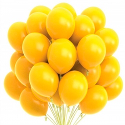 Bolsa 100 globos color amarillo