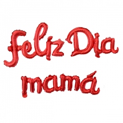 Frase globo cursiva Feliz Día Mamá