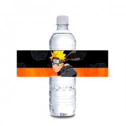 Etiqueta de botella Naruto