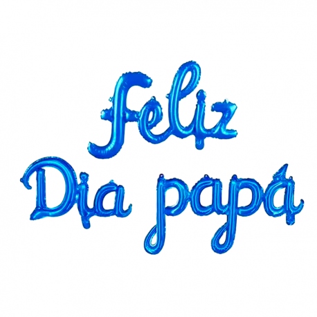 Frase globo cursiva Feliz Día Papá
