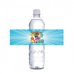 Etiqueta de botella Pokemon