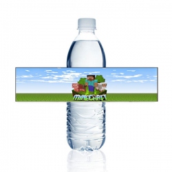 Etiqueta de botella Minecraft