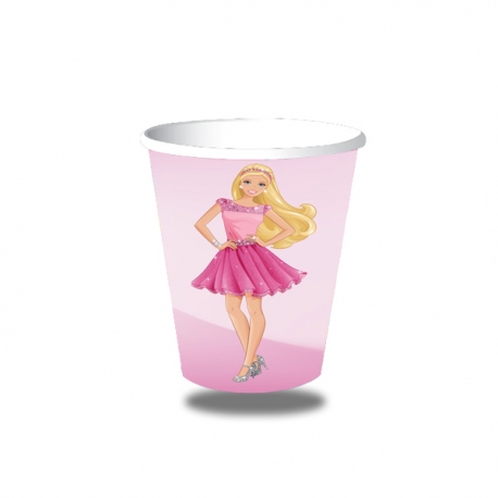 10 vasos Barbie
