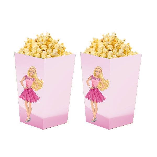 Barbie glitter: caja popcorn
