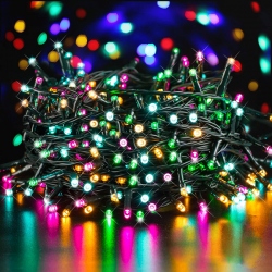 Caja 200 luces led Feliz Navidad
