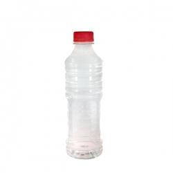 Botella transparente descartable