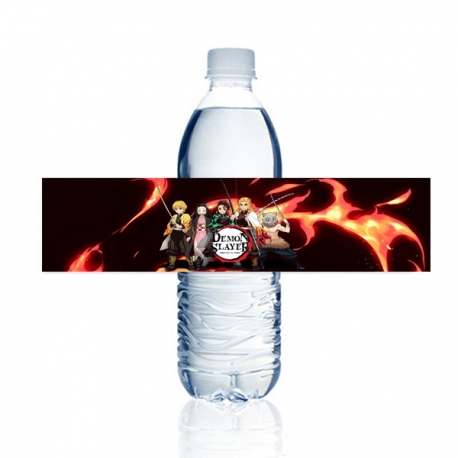 Etiqueta botella Demon Slayer