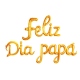 Frase globo cursiva Feliz Día Papá