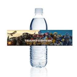 Etiqueta de botella Transformers