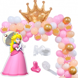 Arco de globos Princesa Peach