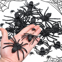 Bolsa 100 arañas plástico