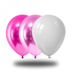 50 globos color Hello Kitty