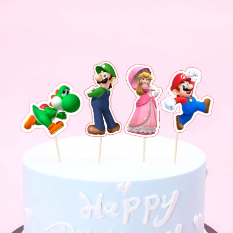 Topper de torta Super Mario Bros