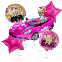 Bouquet de globos auto Barbie