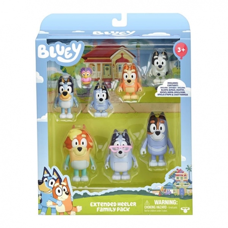 Caja 8 figuras Bluey