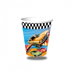 10 vasos Hot Wheels