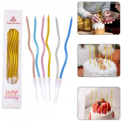 Vela espiral onda de colores