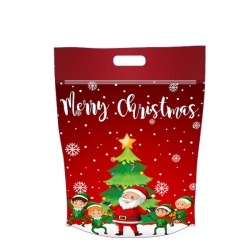 10 bolsas zipper Feliz Navidad