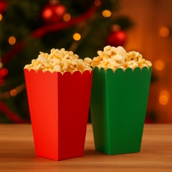 Caja popcorn navideño