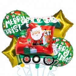 Bouquet de globos Feliz Navidad n°6