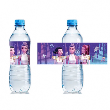 Etiqueta de botella Kpop Hunters
