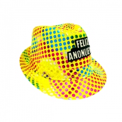 Sombrero fedora luminoso