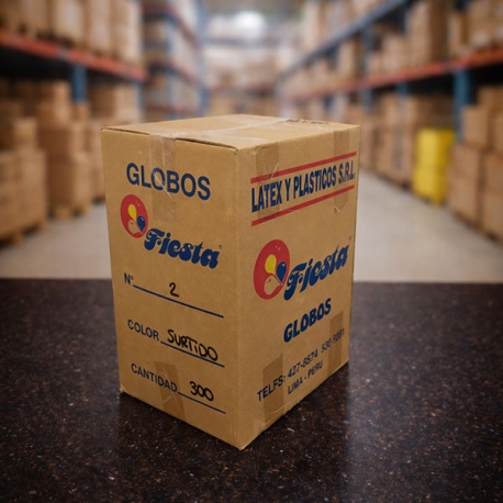 Caja de globos 2" Fiesta