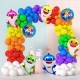 Arco de globos Baby Shark n2