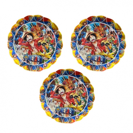 8 fuentes de bocaditos One Piece