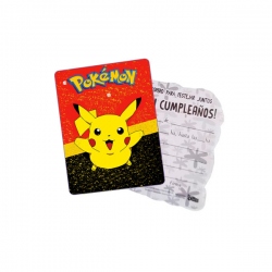 10 invitaciones Pokemon