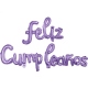 Frase globo cursiva Feliz Cumpleaños
