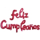 Frase globo cursiva Feliz Cumpleaños