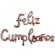Frase globo cursiva Feliz Cumpleaños