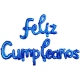 Frase globo cursiva Feliz Cumpleaños
