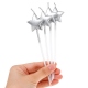 Vela topper estrella - 4 unidades