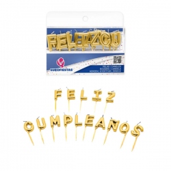 Vela frase Feliz Cumpleaños