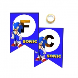 Guirnalda de cumpleaños Sonic