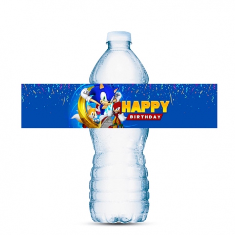 Etiqueta de botella Sonic