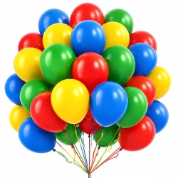 50 globos color Super Mario Bros