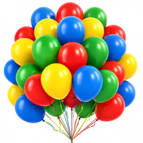 50 globos color Super Mario Bros