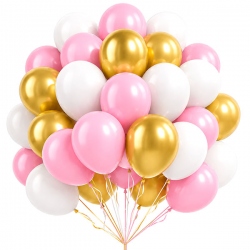 50 globos color Princesa Peach