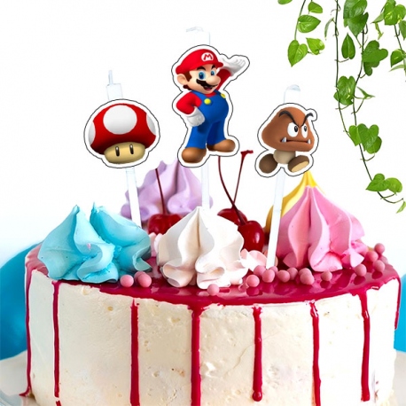 Topper vela de Super Mario Bros
