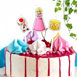 Topper vela de Princesa Peach