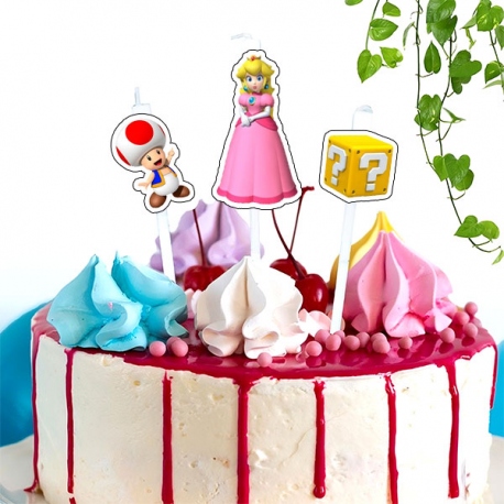 Topper vela de Princesa Peach