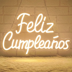 Letrero led Feliz Cumpleaños