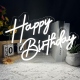 Letrero led Happy Birthday