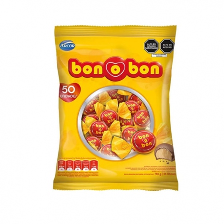 Bolsa 50 Chocolates BON O BON