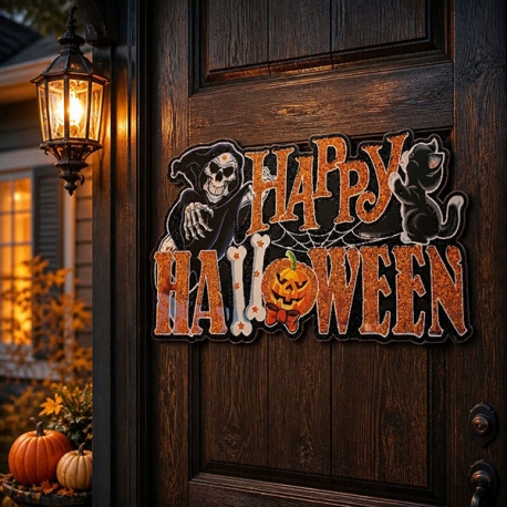 Cartel Luminoso Halloween n°3