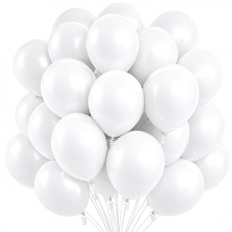 Bolsa 100 Globos Blanco